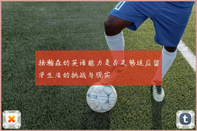 杨瀚森的英语能力是否足够适应留学生活的挑战与现实